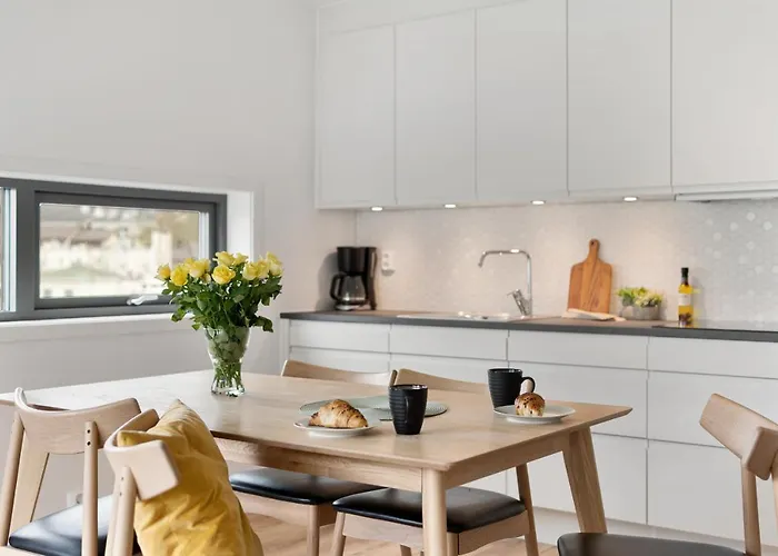 아파트 Bjorvika Apartments, Damsgard Area, Center *
