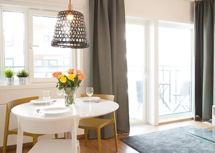 아파트 Bjorvika Apartments, Damsgard Area, Center *