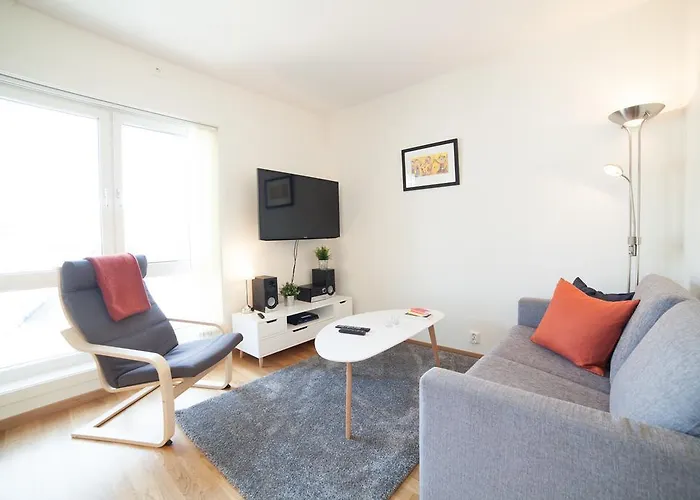 Daire Bjorvika Apartments, Damsgard Area, Bergen City Center *